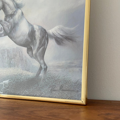Vintage Horse Painting by Ruane Manning