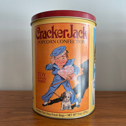 Vintage Crackerjack Tin Container