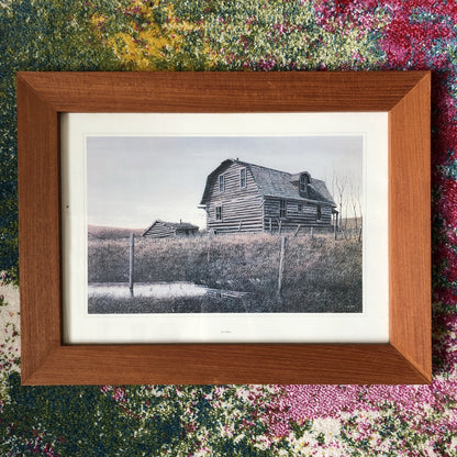 The Vanishing Buildings of Rural Canada Teak Frame Prints